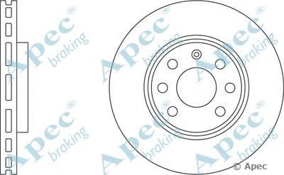 APEC BRAKING dsk2068 -  Тормозной диск